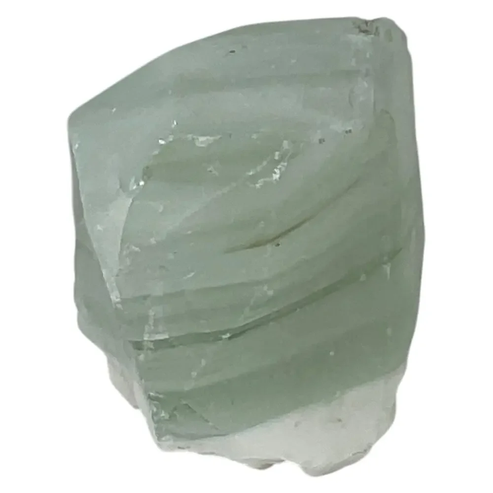 Milk Glass Clear Layered Art Glass Cullet Glowing Manganese Slag Glass‎ #5GX88